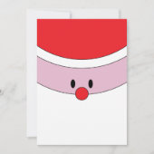 サンタクロースの顔のクリスマスカード シーズンカード (正面)