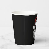 サンタクロースの顔のサングラス 帽子 ひげ クリスマス 紙コップ (右)