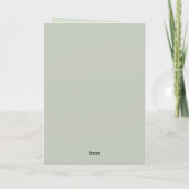 サンタクロースの願い事 クリスマスカード 気まぐれなデザイン カード (裏面)