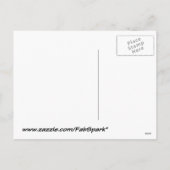 サンタクロースの魚 – おもしろいかわいいクリスマス漫画 シーズンポストカード (裏面)