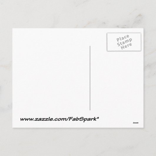 サンタクロースの魚 – おもしろいかわいいクリスマス漫画 シーズンポストカード (裏面)