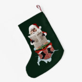 サンタクロースの"パーティーのPooper"のクリスマスのストッキング スモールクリスマスストッキング (裏面 (吊り時))