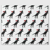 サンタクロースのTレックスの包装紙 ラッピングペーパー (フラット)