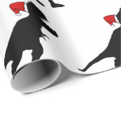 サンタクロースのTレックスの包装紙 ラッピングペーパー (ロールコーナー)