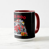 サンタクロースのWEE-WOO クリスマスデザイン マグカップ (正面右)