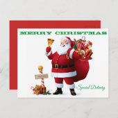 サンタクロースはがき ポストカード (正面/裏面)