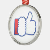 サンタクロースはアイコンを好みます メタルオーナメント (左)