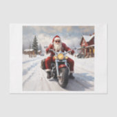 サンタクロースはクリスマスのラッシュの後に休暇を取る 薄葉紙 (正面)