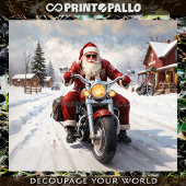 サンタクロースはクリスマスのラッシュの後に休暇を取る 薄葉紙