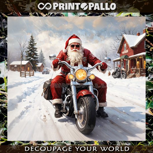 サンタクロースはクリスマスのラッシュの後に休暇を取る 薄葉紙