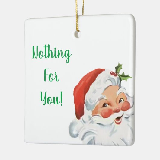 サンタクロースはクリスマスの飾り セラミックオーナメント (左)