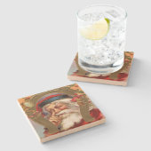 サンタクロースはクリスマスを知っています ストーンコースター (横)