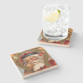 サンタクロースはクリスマスを知っています ストーンコースター (横)