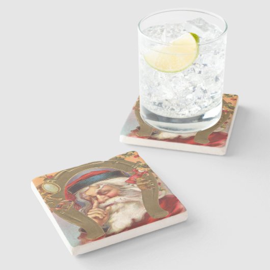 サンタクロースはクリスマスを知っている ストーンコースター (横)