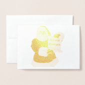 サンタクロースはクリスマスカードを知っている 箔カード (封筒付き正面)