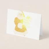 サンタクロースはクリスマスカードを知っている 箔カード (正面)