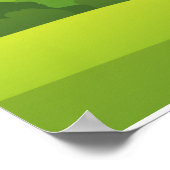 サンタクロースはクリスマス休暇でゴルフをしている ポスター (角)