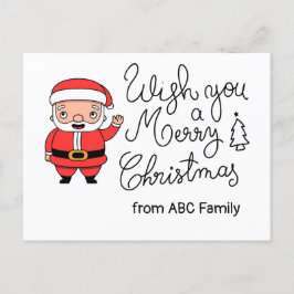 サンタクロースはゴルファーにとって聖降誕祭をお祝い申し上げます シーズンポストカード