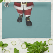 サンタクロースはシャム猫が大好き キッチンタオル (折り畳み)