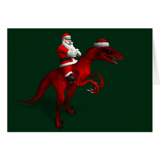 サンタクロースはディノに乗る (正面横)