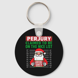 サンタクロースはニースの北極に乗っていると主張した キーホルダー