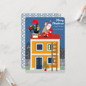 サンタクロースはポルトガルの雄鶏と出会う カード (正面/裏面インサイチュ)