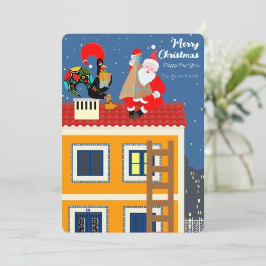 サンタクロースはポルトガルの雄鶏と出会う カード (スタンド正面)