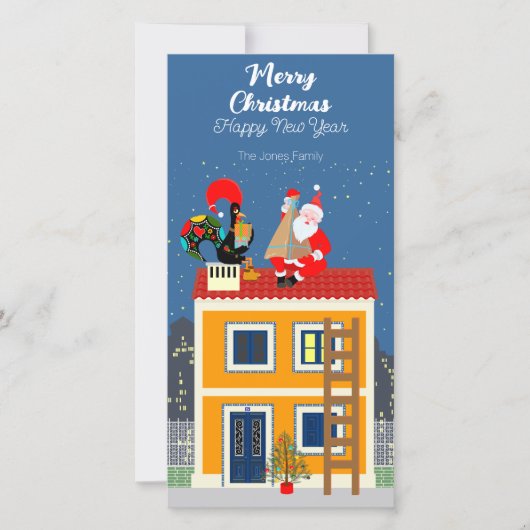 サンタクロースはポルトガルの雄鶏と出会う シーズンカード (正面)