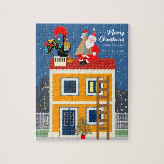 サンタクロースはポルトガルの雄鶏と出会う ジグソーパズル (縦)