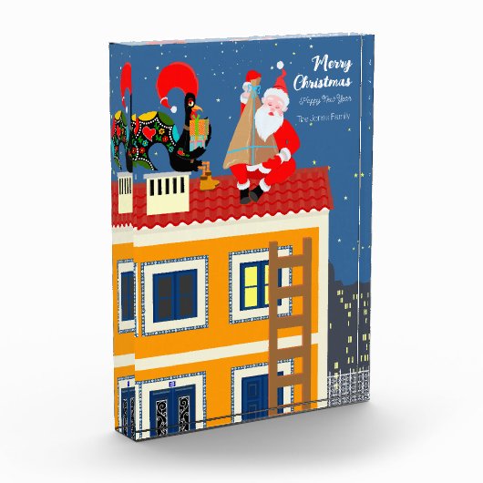 サンタクロースはポルトガルの雄鶏と出会う フォトブロック (左)