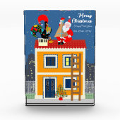 サンタクロースはポルトガルの雄鶏と出会う フォトブロック (正面)