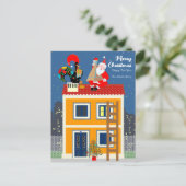 サンタクロースはポルトガルの雄鶏と出会う ポストカード (スタンド正面)