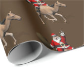 サンタクロースはラクダに乗るのが大好き ラッピングペーパー (ロールコーナー)