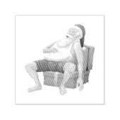サンタクロースは休憩している セルフインキングスタンプ (デザイン)