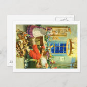 サンタクロースは北極に戻ります シーズンポストカード (正面/裏面)