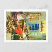 サンタクロースは北極に戻ります シーズンポストカード (正面)