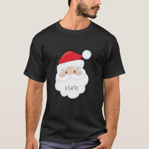 サンタクロースは名前に直面します Tシャツ