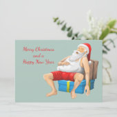 サンタクロースは少し昼寝を取っている シーズンカード (スタンド正面)