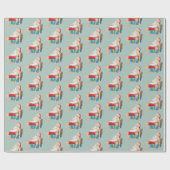 サンタクロースは少し昼寝を取っている ラッピングペーパー (フラット)