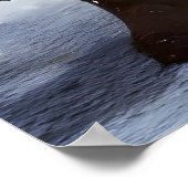 サンタクロースは椅子に座っている | AIアートポスター ポスター (角)