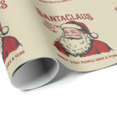 サンタクロースは正しいアイディアおもしろいクリスマス ラッピングペーパー (ロールコーナー)