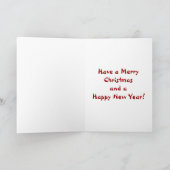 サンタクロースは町に来ています! シーズンカード (内部)