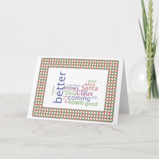 サンタクロースは町に来ています シーズンカード (正面)