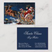 サンタクロースは町に来ています 名刺 (正面/裏面)