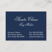 サンタクロースは町に来ています 名刺 (裏面)