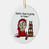 サンタクロースは町に行っています セラミックオーナメント (右)