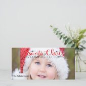 サンタクロースは町来写真クリスマスカードへ シーズンカード (スタンド正面)