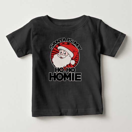 サンタクロースは私のホーホミー ベビーTシャツ (正面)