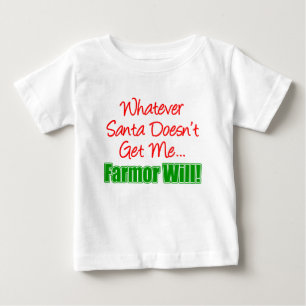 サンタクロースは私を農園に連れて行ってくれない ベビーTシャツ