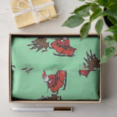 サンタクロースは緑色に滑る 薄葉紙 (ギフト)